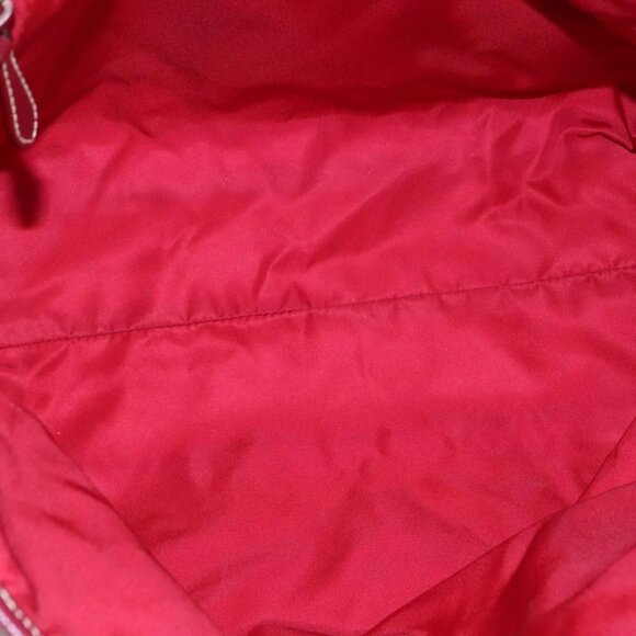 PRADA Tote Bag Nylon Pink Silver Auth 111353 - Picture 10 of 16